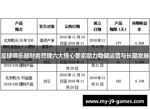 足球俱乐部财务管理六大核心要素助力稳健运营与长期发展 足球俱乐部财务管理六大核心要素助力稳健运营与长期发展